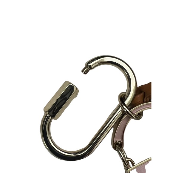 MCM Metal Pink Gold Bag Charm key chain Key Fob - Picture 4 of 6